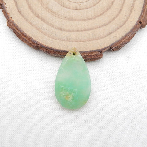 Natural Turquoise Pendant Bead 24x14x3mm, 2.1g