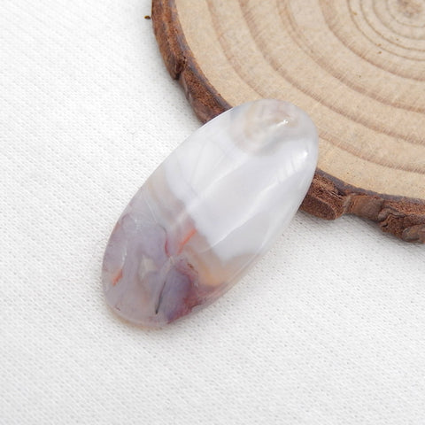 Natural Crazy Lace Agate Cabochon 30x15x4mm, 3.6g