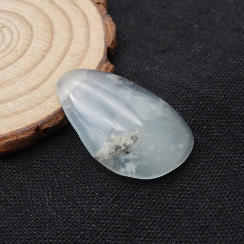 Natural Agate Cabochon 33x20x7mm, 5.3g