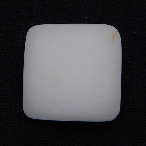 Natural White Jade Cabochon 26X25X8mm, 7.6g