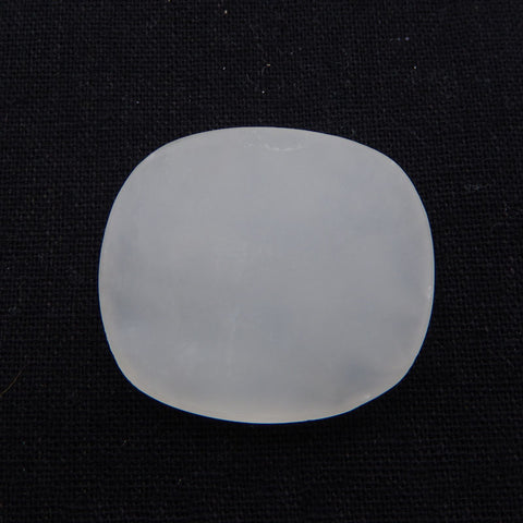 Natural White Jade Cabochon 40X36X9mm, 19.9g