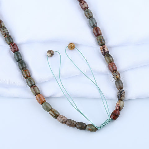 1 Strand Natural Multi-Color Picasso Jasper Beads for Necklace 20-24 inch, 60g