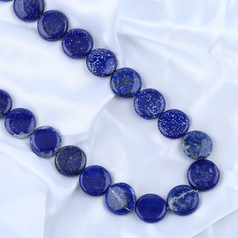 Natural Lapis Lazuli Jewelry Necklace, Round Shape, Handmade Jewelry, 1 Strand, 20 inch, 126.4g