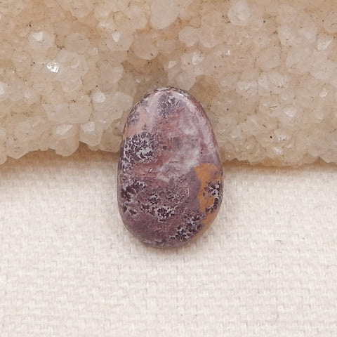 Cabochon à dos plat en jaspe Chohua naturel, 18x12x3mm, 1.3g