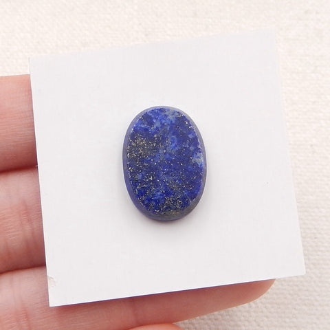 Cabochon Lapis Lazuli Bleu Ovale Naturel Dos Plat, 18x13x4mm, 1.9g