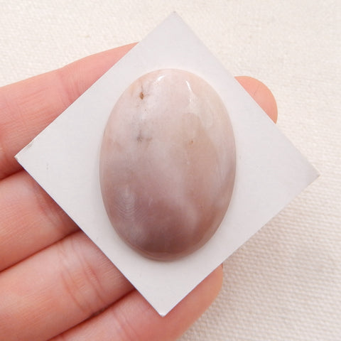 Natural Purple Agate Cabochon 35x25x6mm, 8.2g