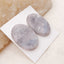 Natural Purple Agate Cabochons Paired 25x18x4mm, 6.5g