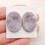 Natural Purple Agate Cabochons Paired 25x18x4mm, 6.5g