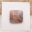 Natural Bamboo Agate Cabochon 18x18x5mm, 2.6g