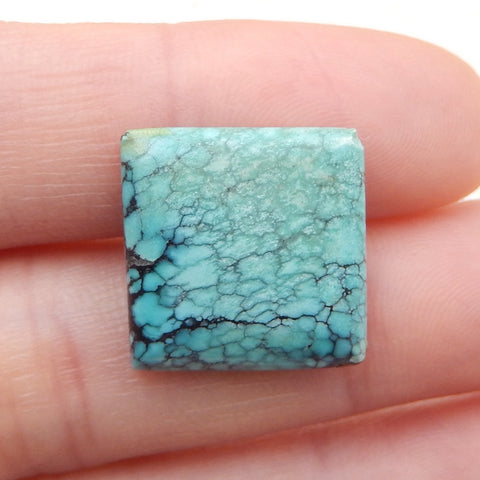 Natural Turquoise Cabochon 16x16x3mm, 1.5g