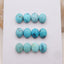 12 PCS Natural Turquoise Cabochons 9x7x4mm, 4.6g