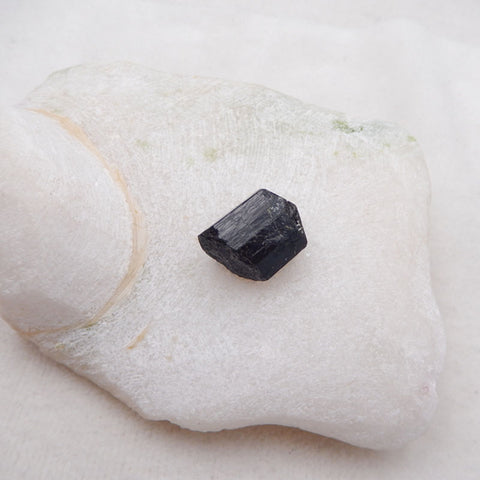 Natural Black Tourmaline Cabochon 19X16X12mm, 7.5g