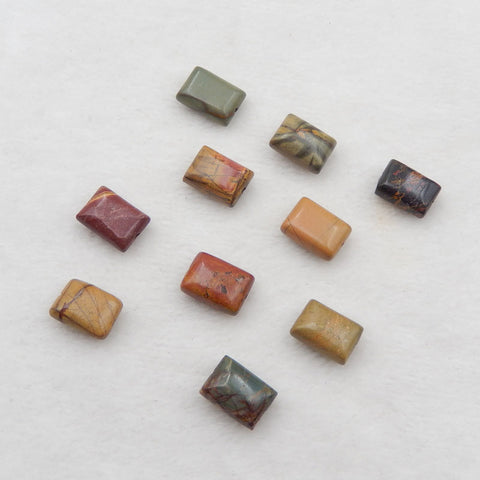 20 PCS Multi Couleur Picasso Jasper Cabochon 13x10x6mm, 31.7g