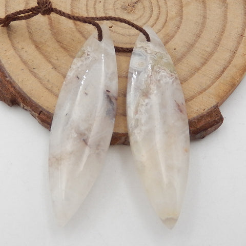 Natural Crazy Lace Agate Earring Beads 43x12x4mm, 6g