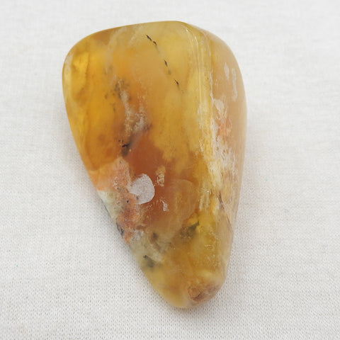 Natural Yellow Opal Cabochon 57x35x27mm, 46.5g