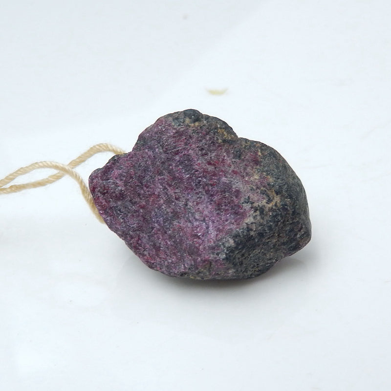 New, Nugget Ruby Gemstone Pendant Stone, Jewelry accessories, 25x18x12mm, 8g - MyGemGarden