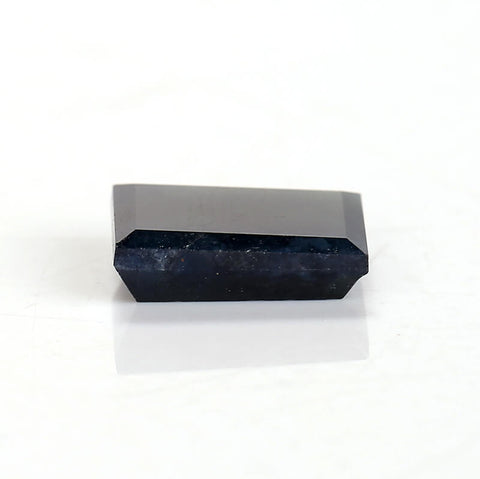 Flat Back Rectangle Dark Blue Sapphire Cabochon, 11x8x3mm, 4.68ct - MyGemGarden