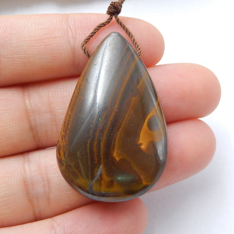 Natural Boulder Opal drop Pendant Bead