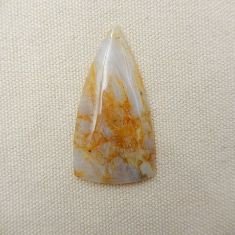 Agate Gemstone Natural Pendant Bead, 52x26x5mm, 10g - MyGemGarden