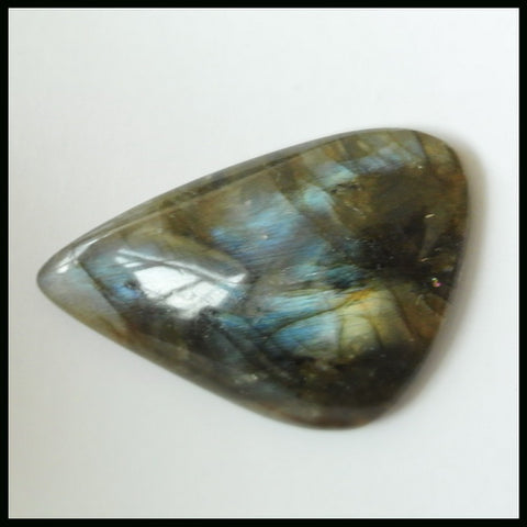 Natural Labradorite Gemstone Cabochon 37x23x5mm,7.95g - MyGemGarden