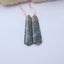 Natural blue sandstone Earrings Pair 44x13x4mm,8.3g - MyGemGarden