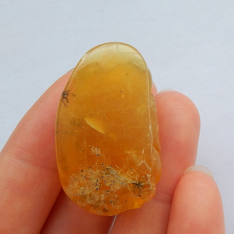 Natural Yellow Opal Gemstone Sea Turtle Carved Ornament, 35x21x16mm, 11.62g - MyGemGarden