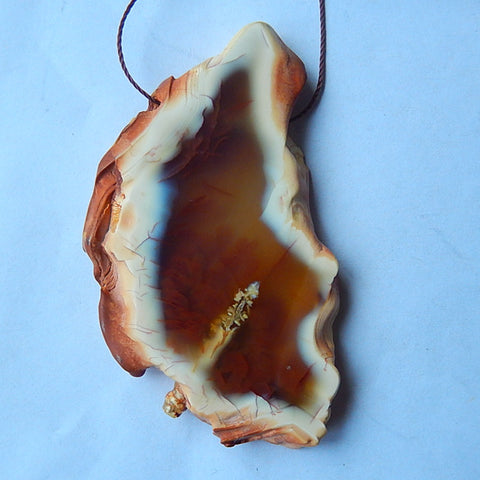 High Quality Agate Beautiful Gemstone Spicemen 58x32x6mm, 16.8g - MyGemGarden