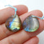 Natural Labradorite Teardrop Earrings Pair, stone for Earrings making, 18x3mm, 3.3g - MyGemGarden