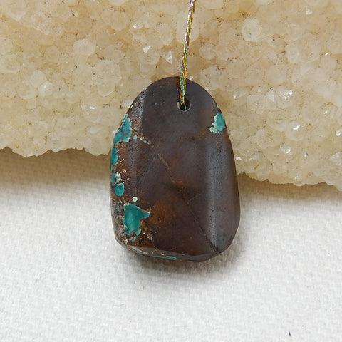 Nugget gemstone Turquoise Pendant, Best Jewelry Handmade DIY Jewelry Making, 22x16x11mm, 5g - MyGemGarden