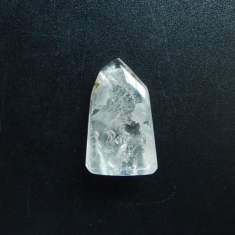 New Design White Quartz Carved Gemstone Cabochon, 59x36x20mm, 47.5g - MyGemGarden