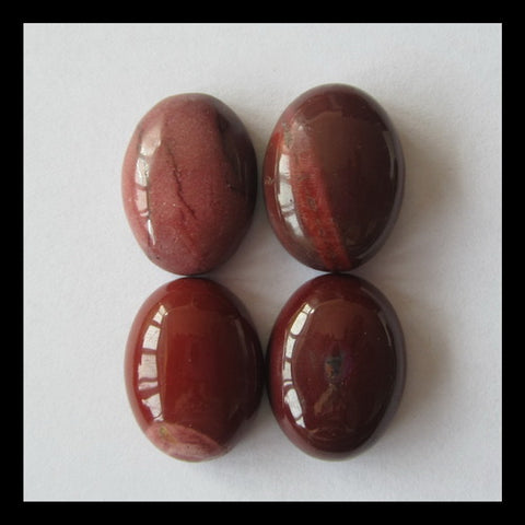 4 PCS Mookaite Jasper Cabochon 20x15x8mm,20x15x7mm,14g - MyGemGarden