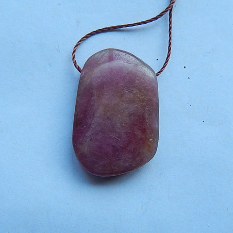 Purple Jasper Gemstone Pendant Bead -23x16x6mm, 4.5g - MyGemGarden