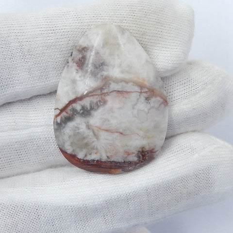 Crazy Lace Agate Gemstone Natural Cabochon, 34x26x6mm, 10.2g - MyGemGarden