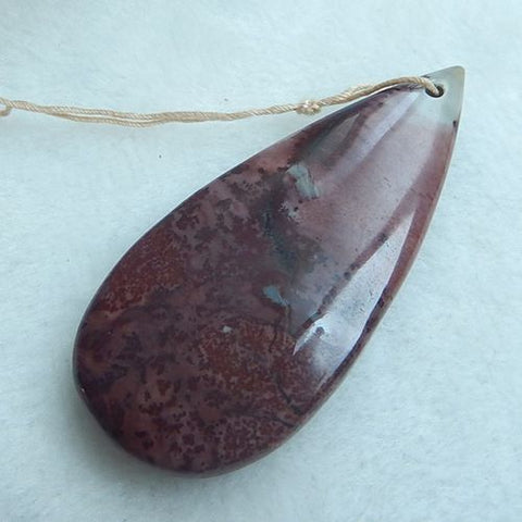 Chohua Jasper Gemstone Water Drop Beauty Pendant Bead 59x27x9mm 18.5g - MyGemGarden