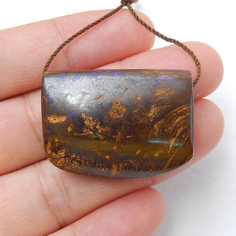 Natural Boulder Opal Pendant Bead