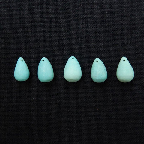 Sale 1pc Natural Turquoise Teardrop Gemstone Pendant Stone, 14x8mm, 15x9mm - MyGemGarden