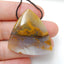 Natural Agate Drilled Gemstone Pendant Bead, 34x32x7mm, 11.5g - MyGemGarden