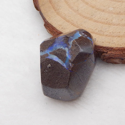 Boulder Opal Nugget Gemstone Cabochon, 21x17x10mm, 6.2g