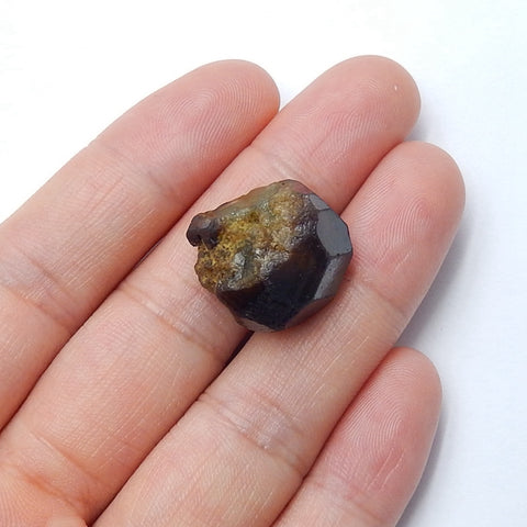 Natural Nugget Garnet Gemstone Cabochon, 17x17x11mm, 6.4g - MyGemGarden