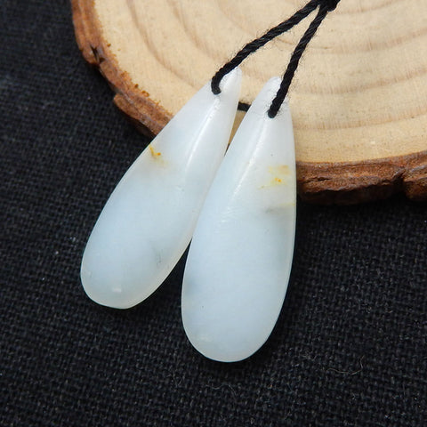 Opal Teardrop Earrings Stone Pair, stone for earrings making, 30x11x4mm, 3.1g - MyGemGarden