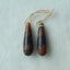 Natural Mushroom Jasper Drilled Earrings Pair 28x8mm,5.4g - MyGemGarden