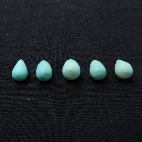 Sale 1pc Natural Turquoise Teardrop Gemstone Pendant Stone, 14x8mm, 15x9mm - MyGemGarden