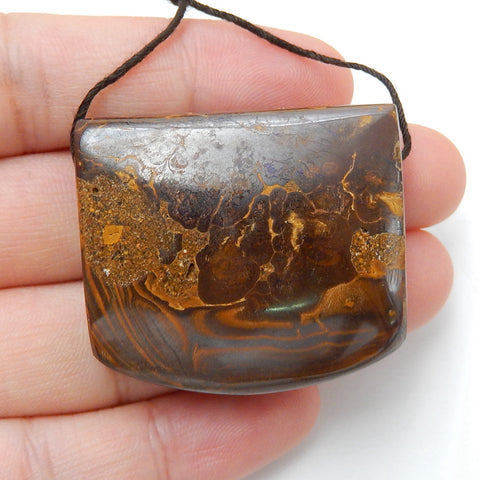 Natural Boulder Opal Pendant Bead