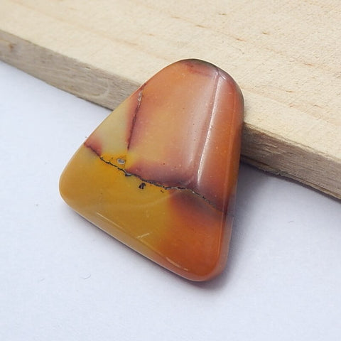 Natural Mookaite Jasper Gemstone Cabochon, 28x25x5mm, 5.4g - MyGemGarden