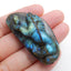 Handmade Carved Labradorite Wolf Gemstone Cabochons, 49x25x12mm, 18.8g - MyGemGarden