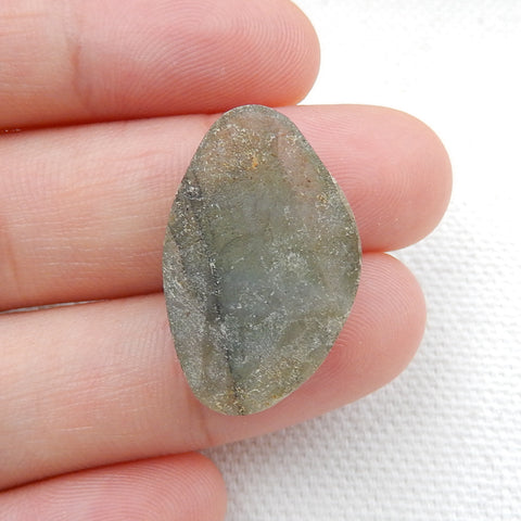 Natural Labradorite Gemstone Cabochon, 24x15x6mm, 3.3g - MyGemGarden