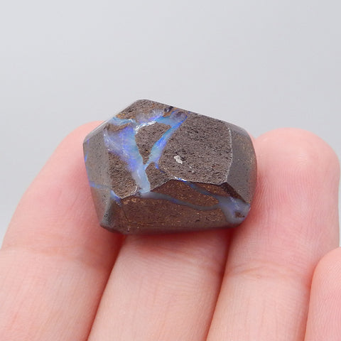 Boulder Opal Nugget Gemstone Cabochon, 21x17x10mm, 6.2g