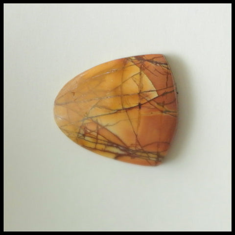 Natural Multi- Color Picasso Jasper Gemstone Cabochon, 19x18x4 mm, 2.8g - MyGemGarden