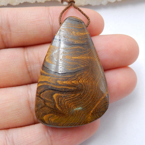 1 PC Natural Boulder Opal Pendant Bead