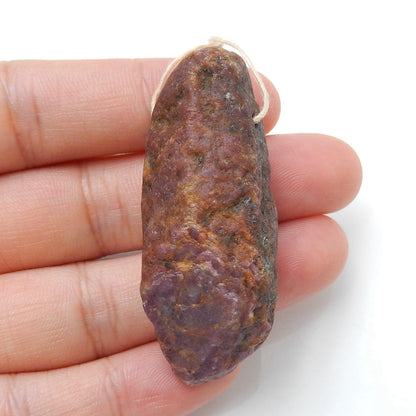 New, Nugget Ruby Gemstone Pendant Stone, Jewelry accessories, 50x19x16mm, 31.8g - MyGemGarden